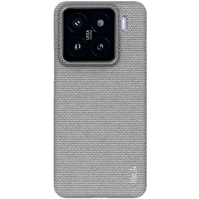 For Xiaomi 15 imak Ruiyi Series Cloth Texture PU + PC Phone Case(Light Grey)
