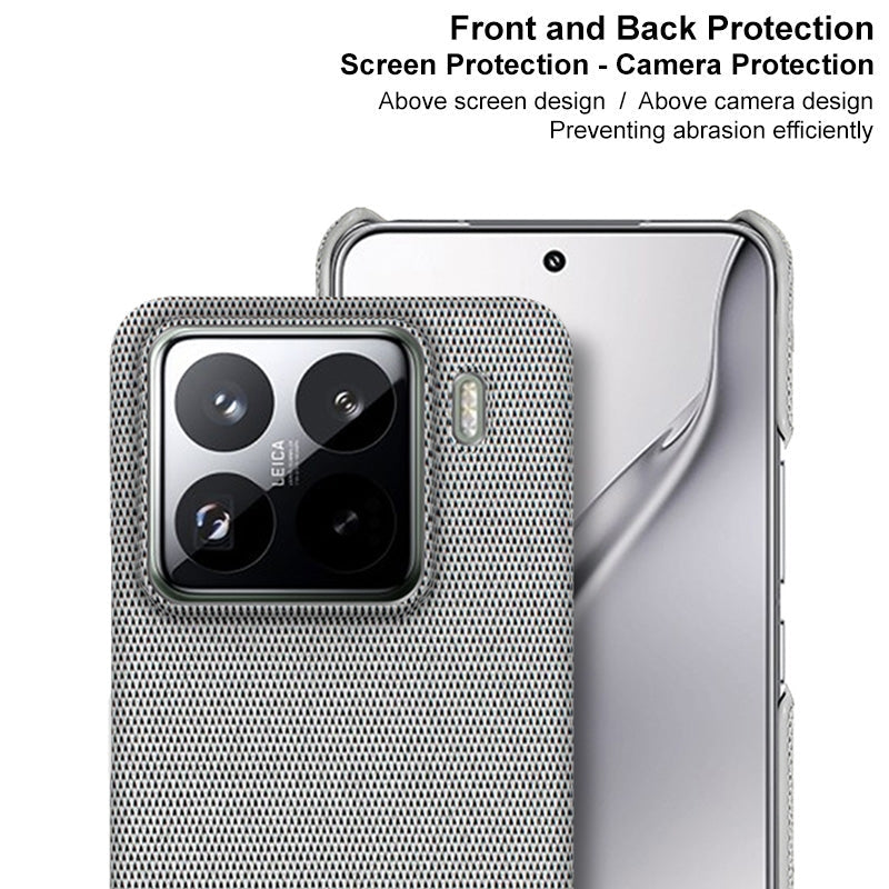For Xiaomi 15 Pro imak Ruiyi Series Cloth Texture PU + PC Phone Case(Black)