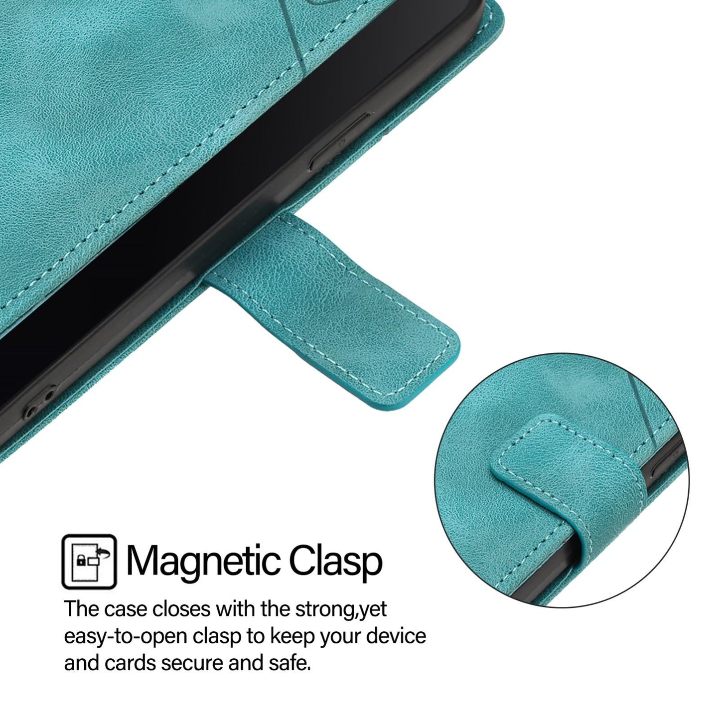 For Samsung Galaxy S25 Edge 5G Skin-feel Embossed Leather Phone Case(Green)