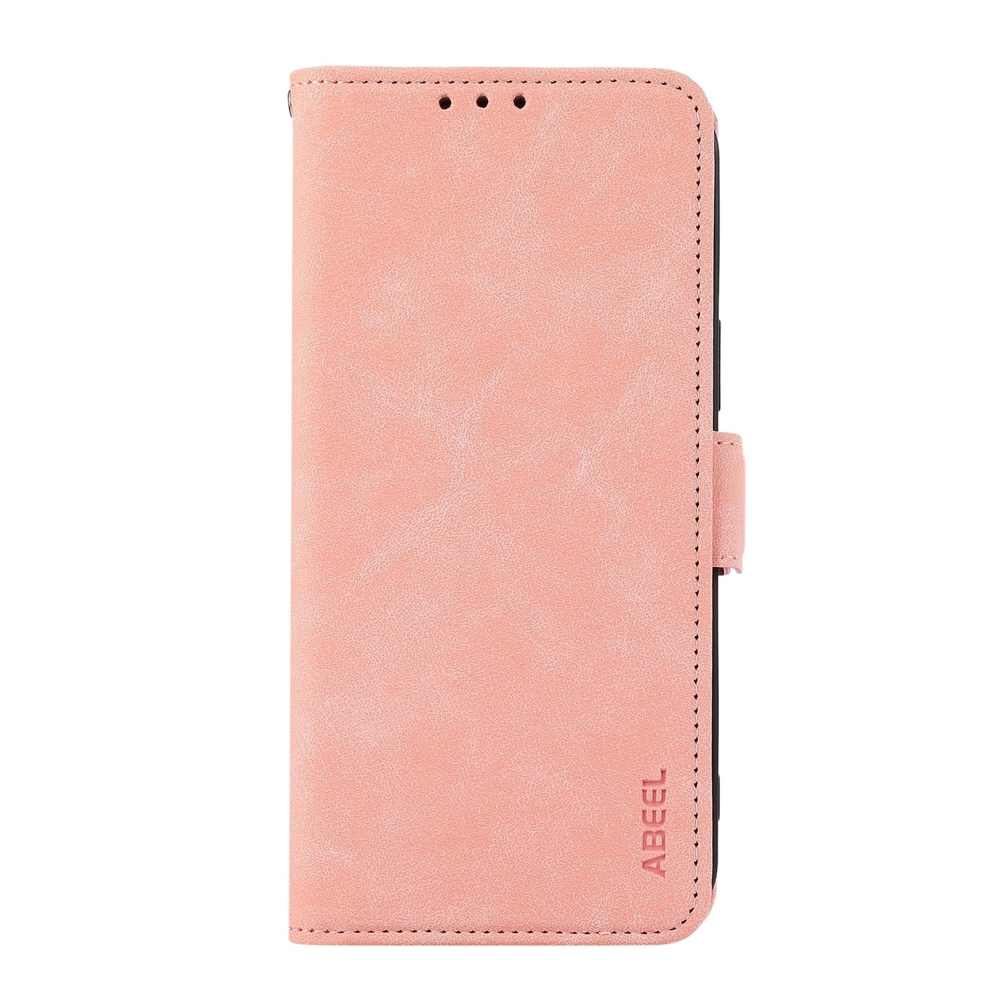 For Redmi 14C 4G ABEEL Frosted Magnetic RFID Leather Phone Case(Pink)