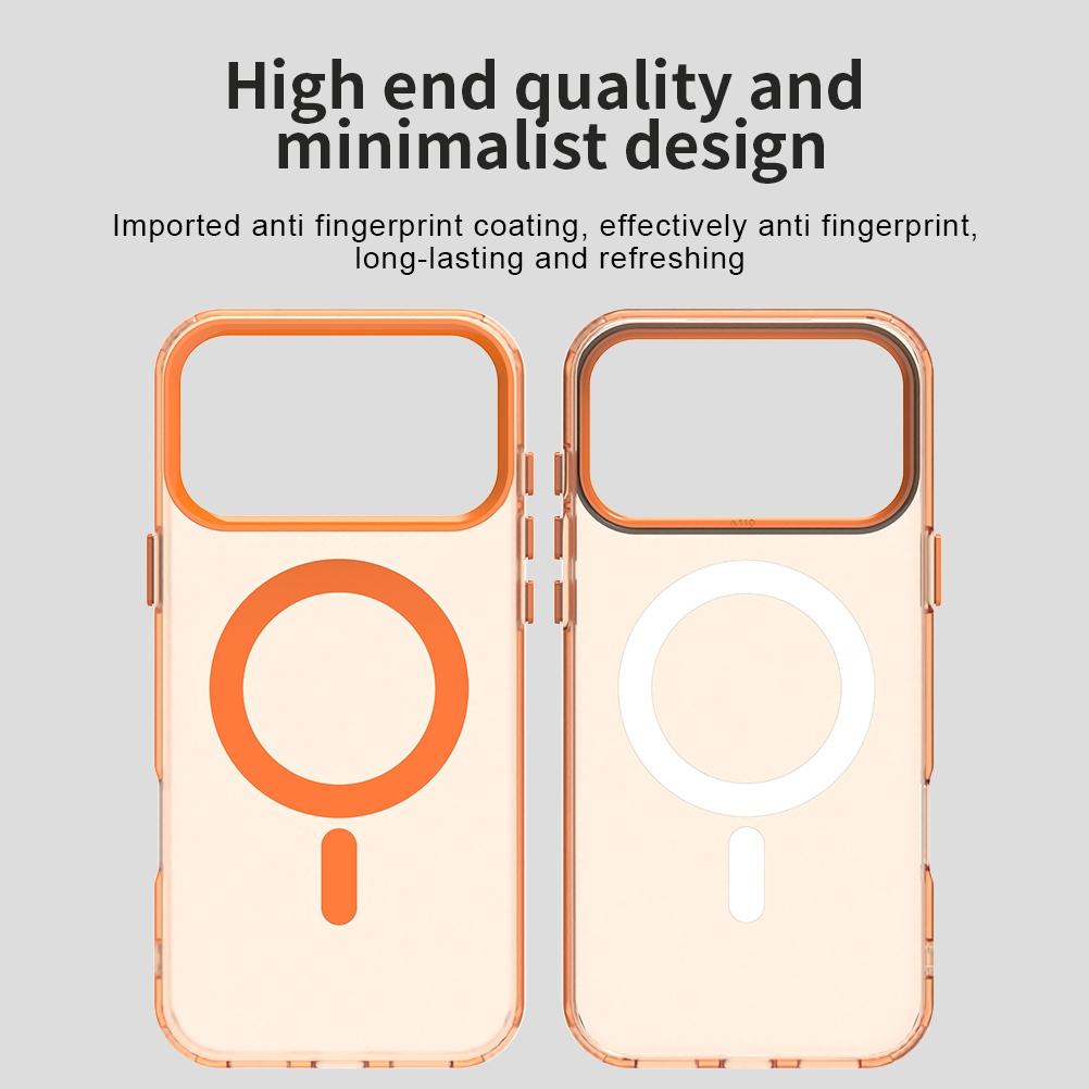 Compatible with iPhone 18 Pro Max Candy Magsafe PC Dual-Layer TPU Phone Case - Orange
