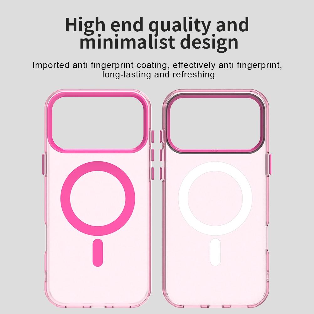 Compatible with iPhone 18 Pro Max Candy Magsafe PC Dual-Layer TPU Phone Case - Red