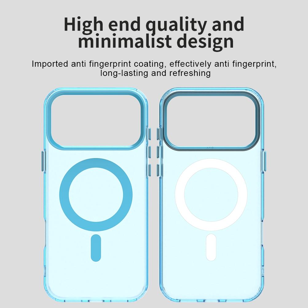 Compatible with iPhone 18 Pro Max Candy Magsafe PC Dual-Layer TPU Phone Case - Blue