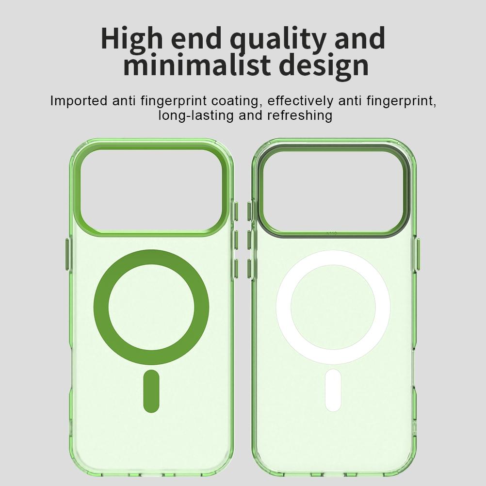 Compatible with iPhone 18 Pro Max Candy Magsafe PC Dual-Layer TPU Phone Case - Green