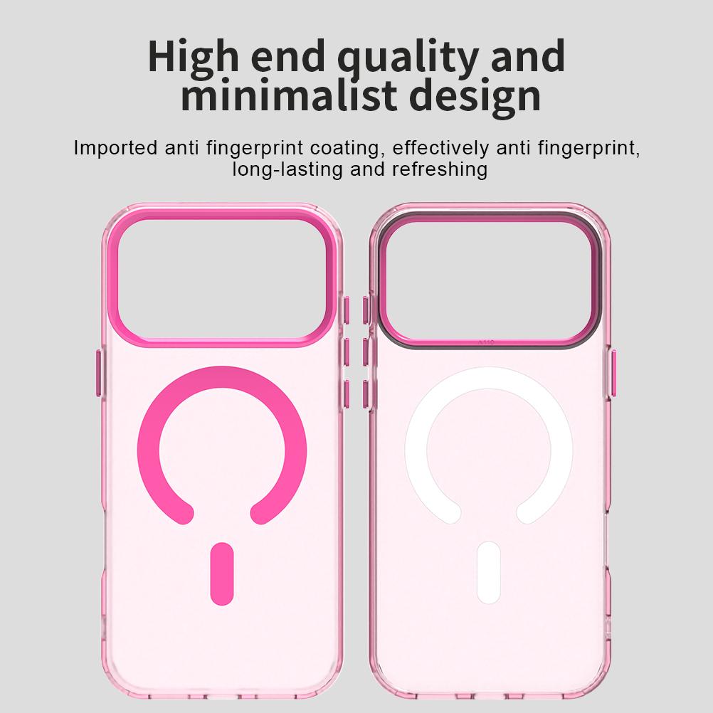 Compatible with iPhone 18 Pro Max C-type Candy Magsafe PC Dual-Layer TPU Phone Case - Red