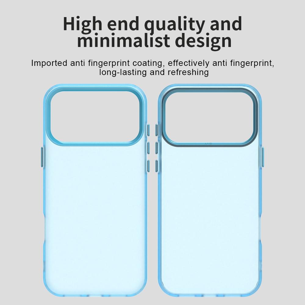 Compatible with iPhone 18 Pro Max Candy PC Dual-Layer TPU Shockproof Phone Case - Blue