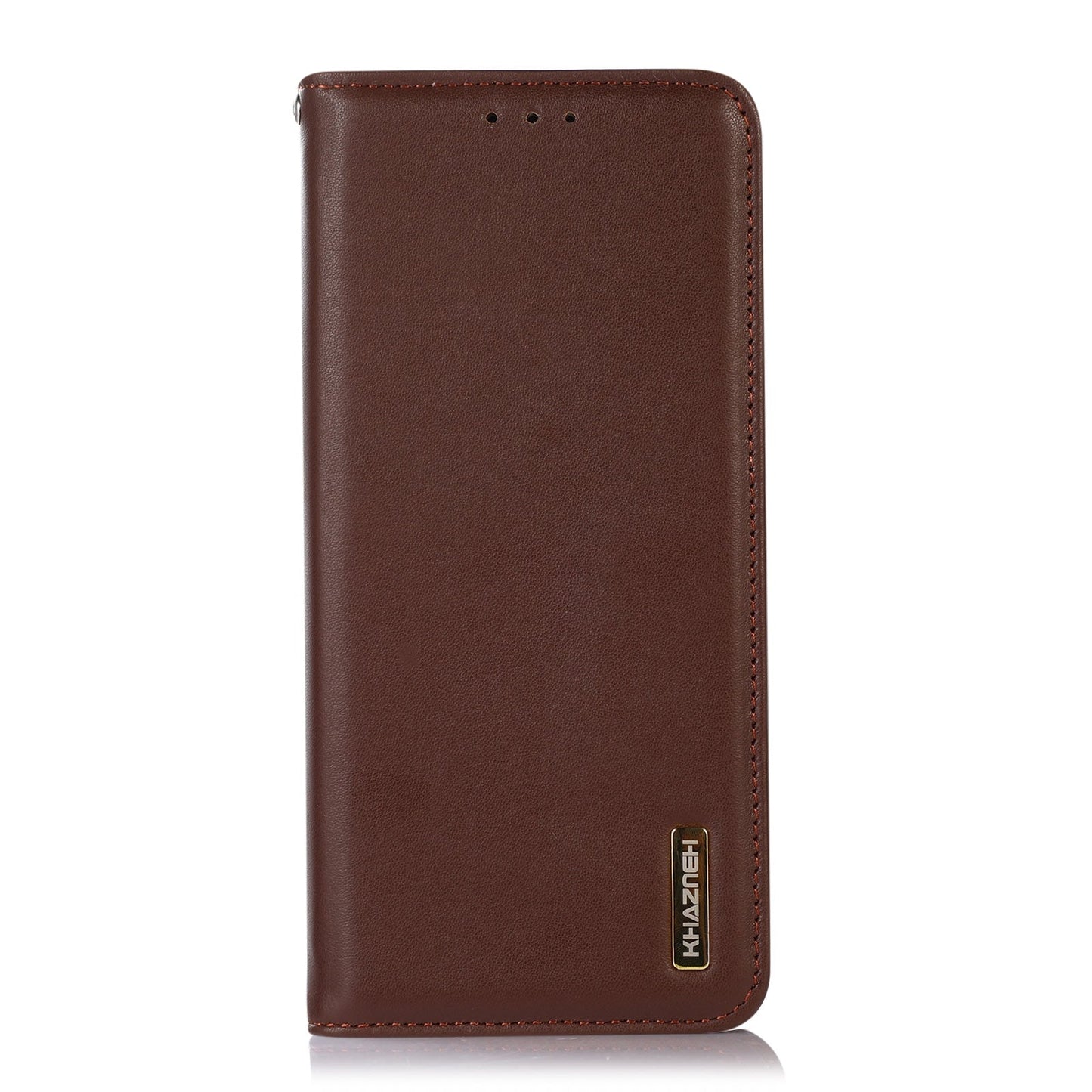 For Redmi 14C 4G KHAZNEH Nappa Top Layer Cowhide Leather Phone Case(Brown)