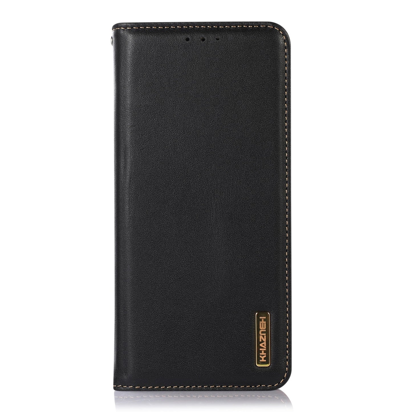 For Redmi 14C 4G KHAZNEH Nappa Top Layer Cowhide Leather Phone Case(Black)