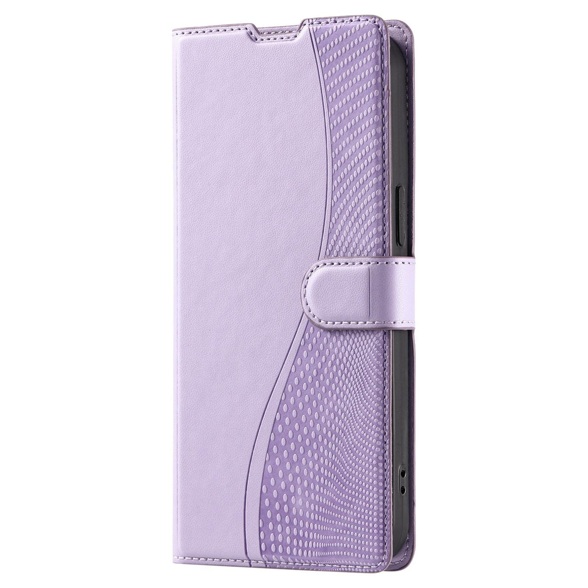 Compatible with iPhone 18 Pro Max Voltage Ultra-thin Dot Leather Phone Case - Purple