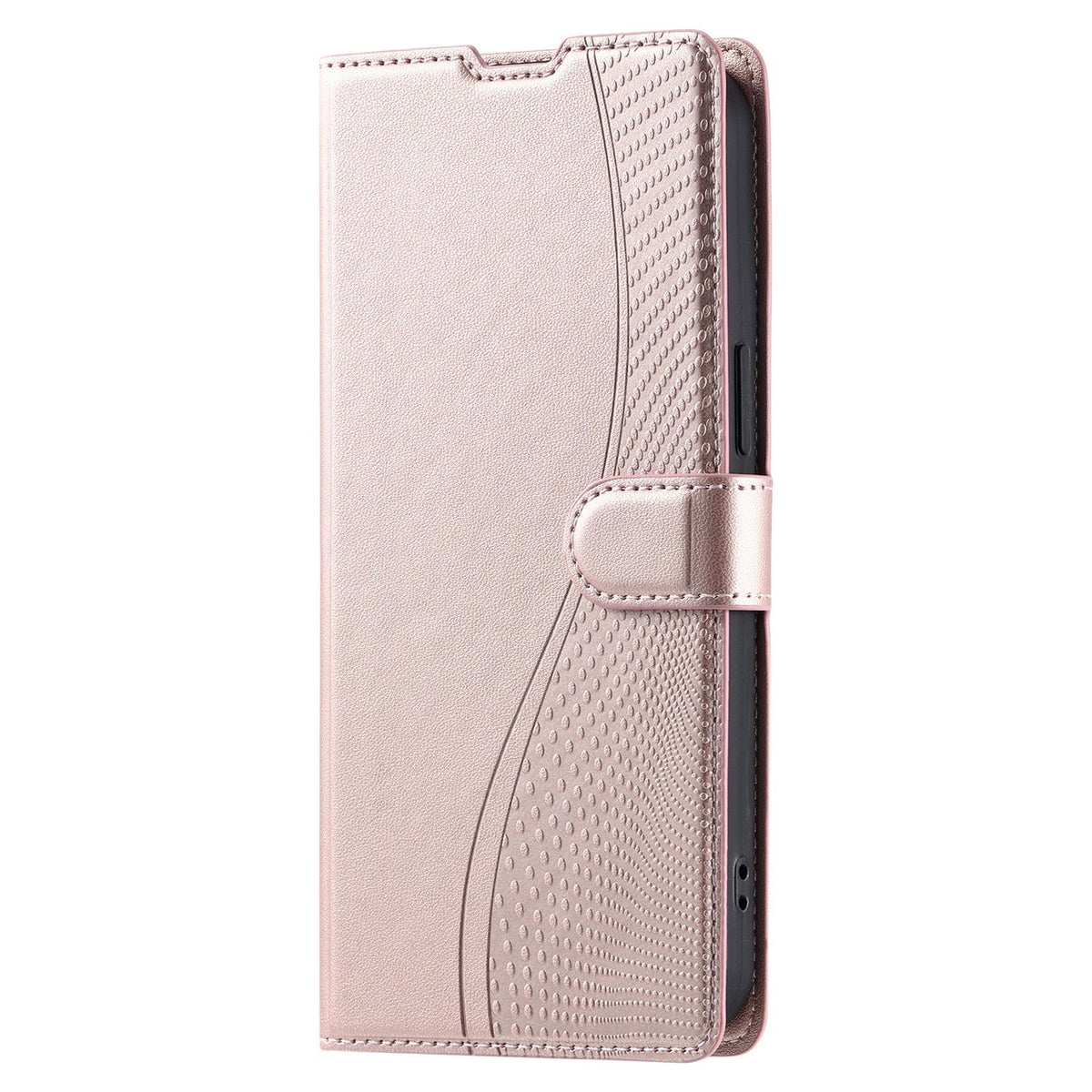 Compatible with iPhone 18 Pro Max Voltage Ultra-thin Dot Leather Phone Case - Rose Gold