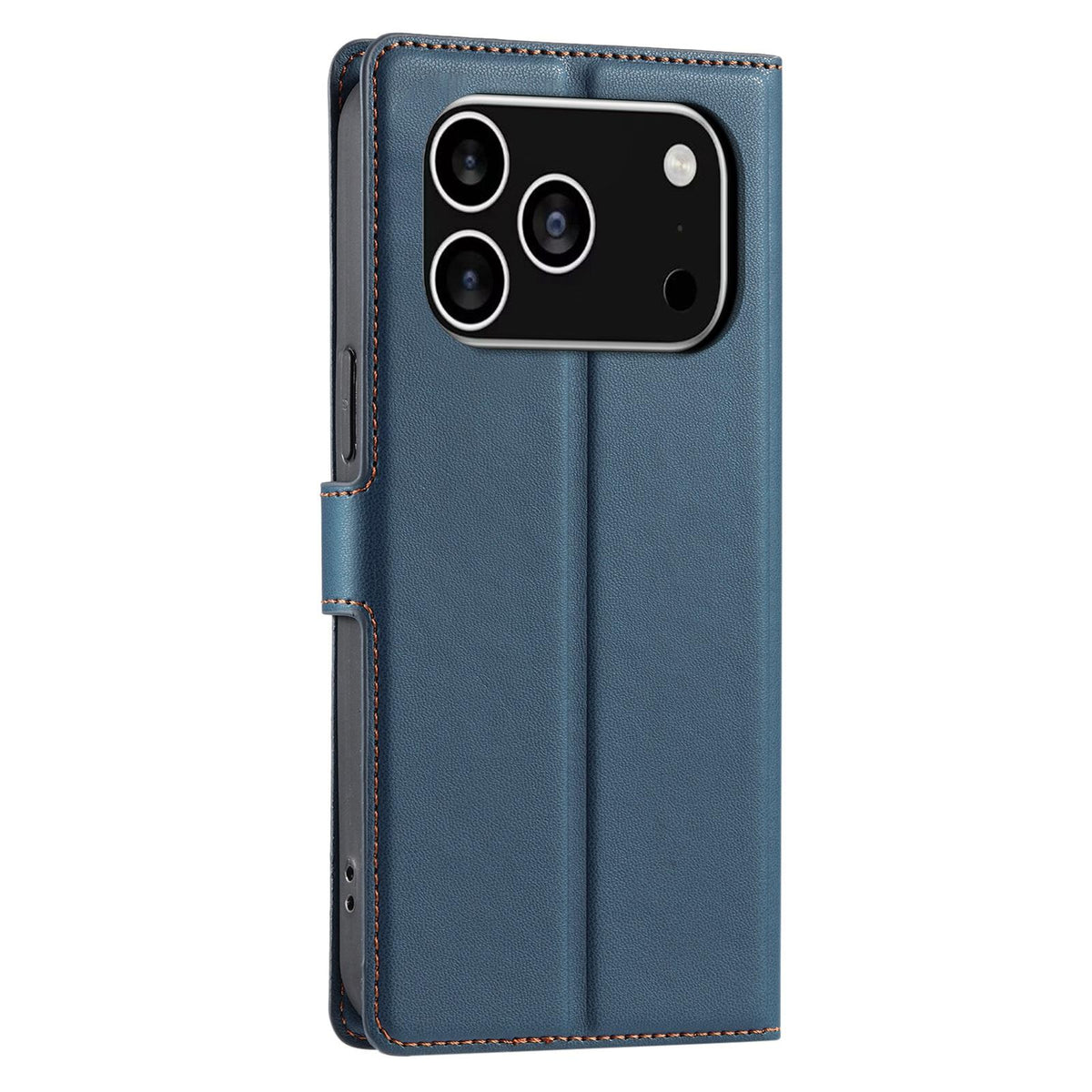 Compatible with iPhone 18 Pro Voltage Ultra-thin Dot Leather Phone Case - Blue