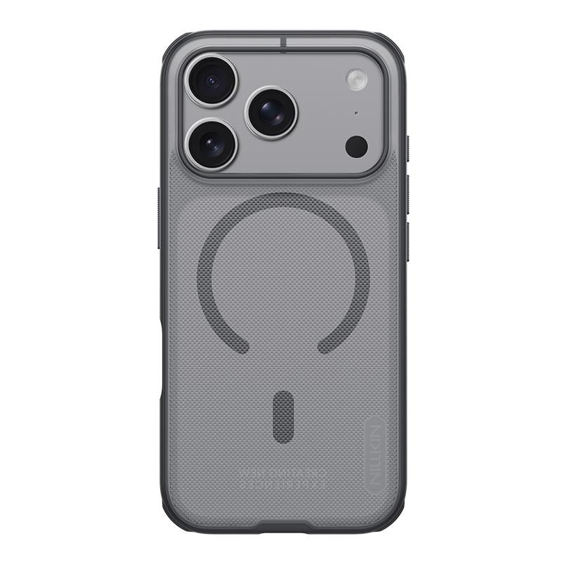 Compatible with iPhone 18 Pro NILLKIN Frosted Shield Pro Magnetic Magsafe Phone Case - Transparent Black