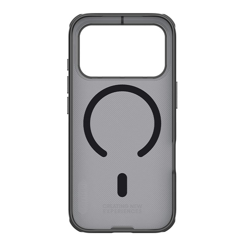 Compatible with iPhone 18 Pro NILLKIN Frosted Shield Pro Magnetic Magsafe Phone Case - Transparent Black