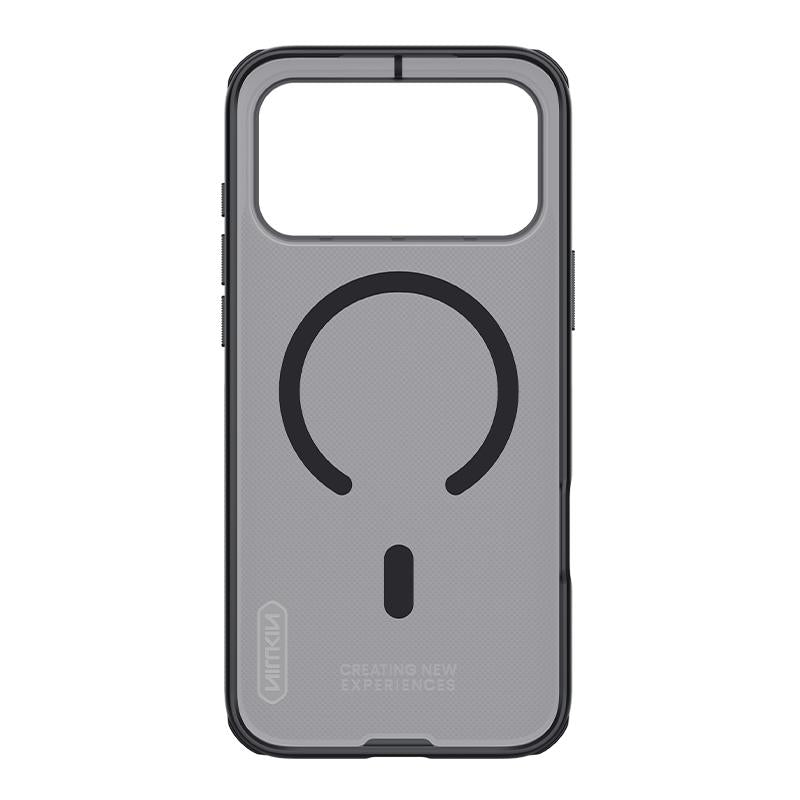 Compatible with iPhone 18 Pro Max NILLKIN Frosted Shield Pro Magnetic Magsafe Phone Case - Transparent Black