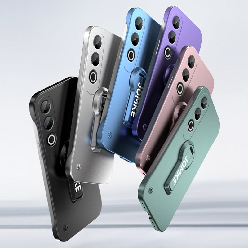 For OPPO K12 Baking Varnish 360 Rotate Holder No Frame PC Phone Case(Green)
