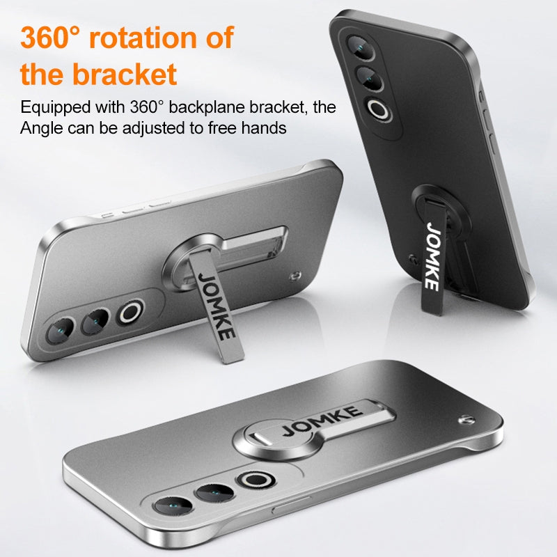 For OPPO K12 Baking Varnish 360 Rotate Holder No Frame PC Phone Case(Purple)