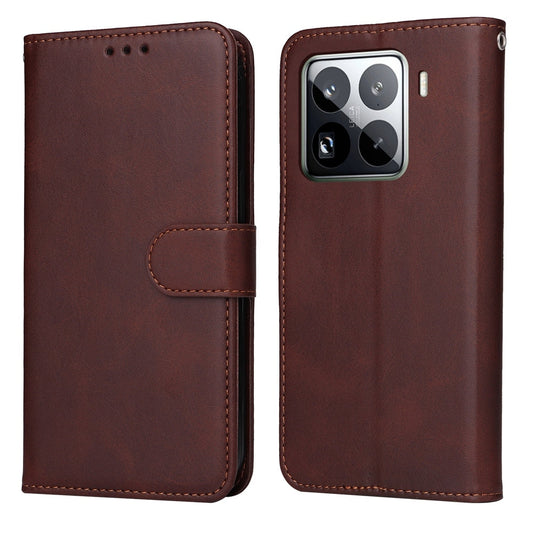 For Xiaomi 15 Pro Classic Calf Texture Flip Leather Phone Case(Brown)