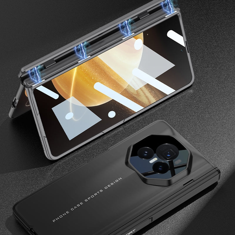 For Honor Magic V3 GKK Integrated Magnetic Blade Ultra-thin Full Coverage Phone Case(Grey)