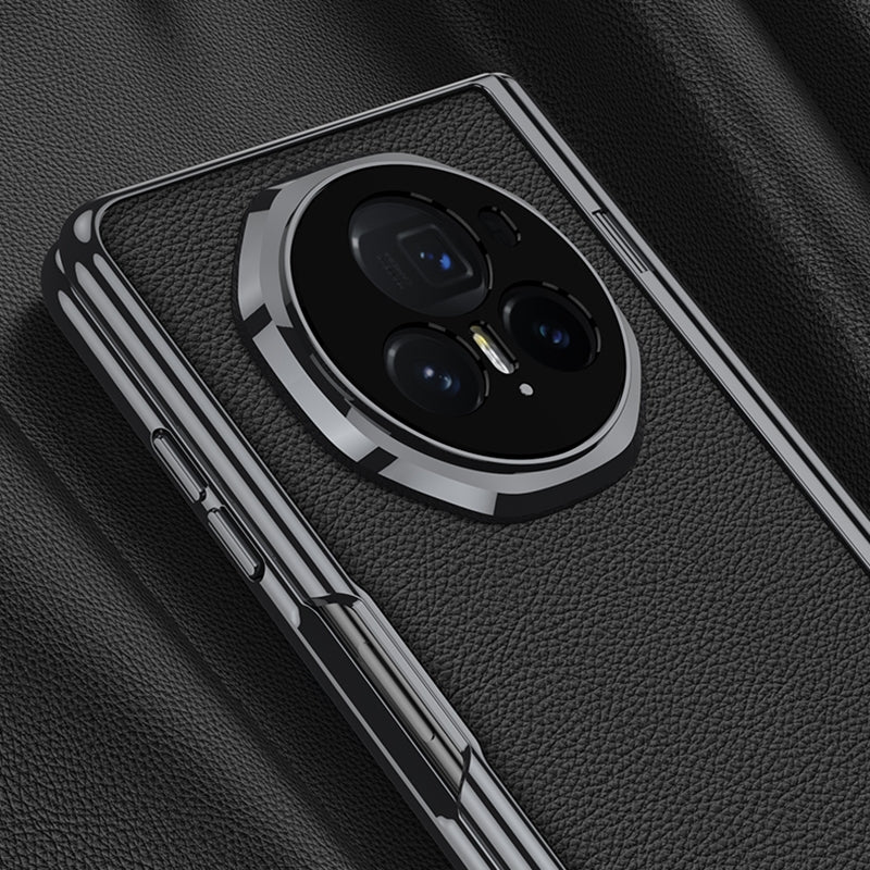 For Honor Magic V3 GKK Integrated Magnetic Fold Hinge Leather Shockproof Phone Case(Silver)