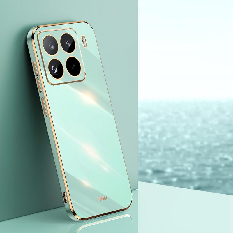 For Xiaomi 15 Pro XINLI Straight Edge 6D Electroplate TPU Phone Case(Mint Green)
