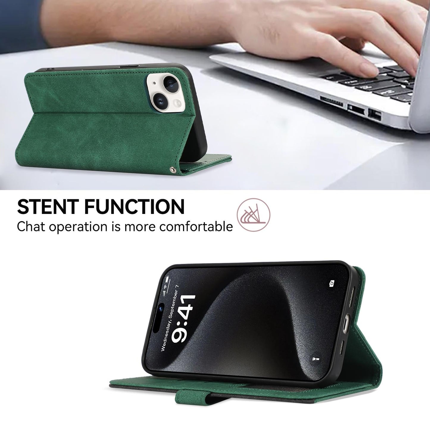 For Samsung Galaxy S25 Edge 5G ABEEL Color Block Magnetic RFID Leather Phone Case(Green-Black)