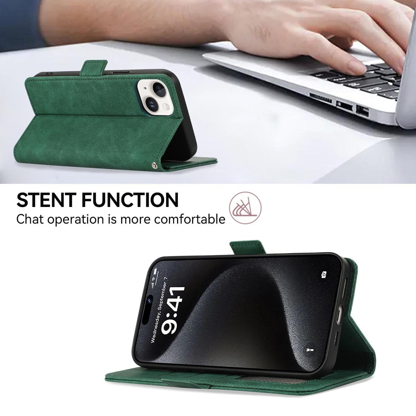 For Samsung Galaxy S25 Edge 5G ABEEL Frosted Magnetic RFID Leather Phone Case(Green)