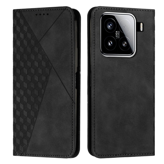 For Xiaomi 15 Diamond Splicing Skin Feel Magnetic Leather Phone Case(Black)