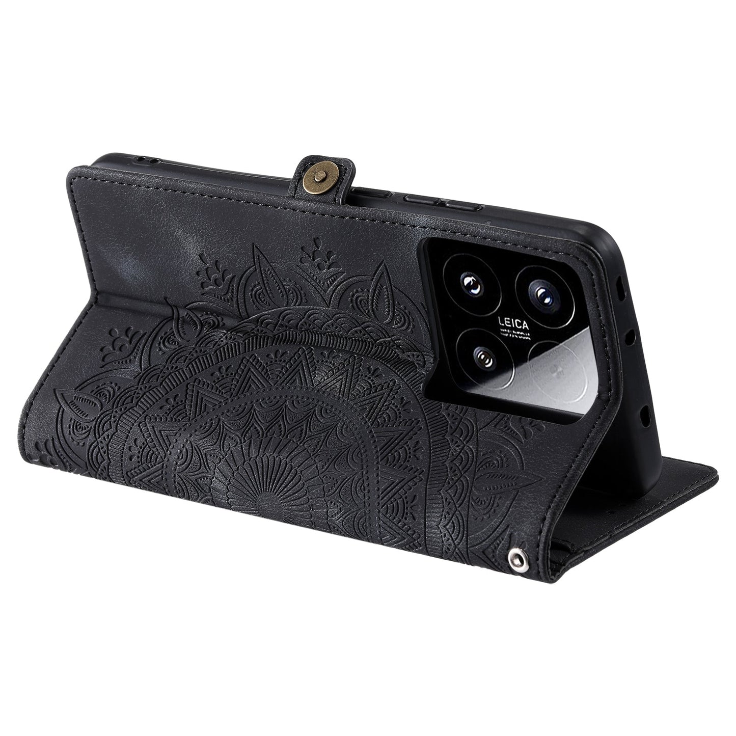 For Xiaomi 15 Skin Feel Totem Embossed Leather Phone Case(Black)