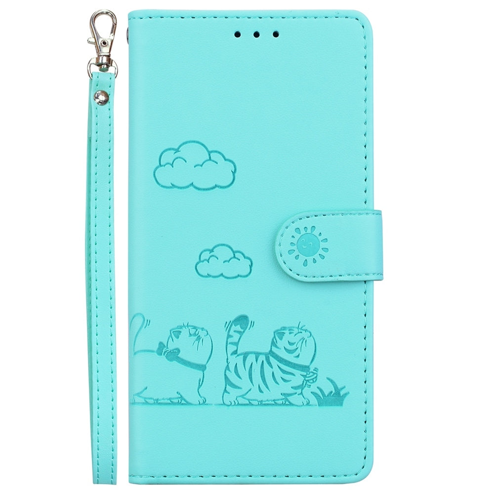 For Xiaomi 15 Cute Cats RFID Leather Phone Case(Green)