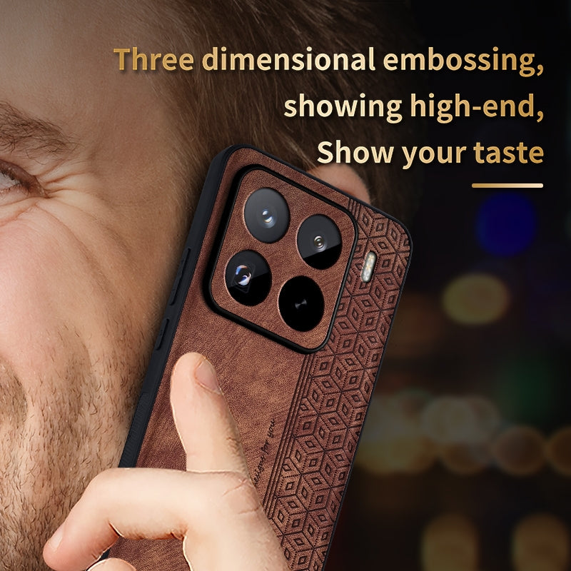 For Xiaomi 15 Pro AZNS 3D Embossed Skin Feel Phone Case(Black)