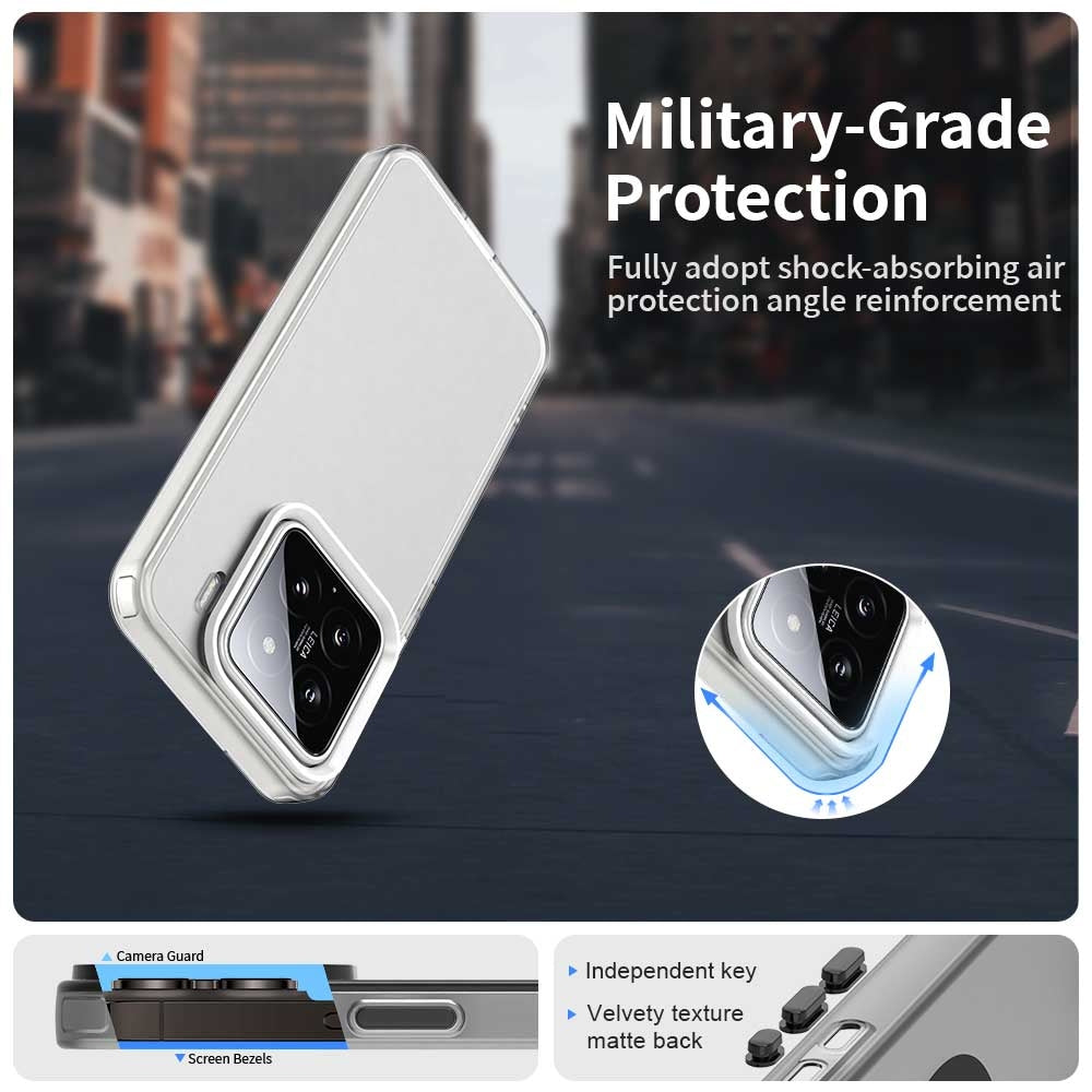 For Xiaomi 15 Pro Candy PC Hybrid TPU Shockproof Phone Case(White)