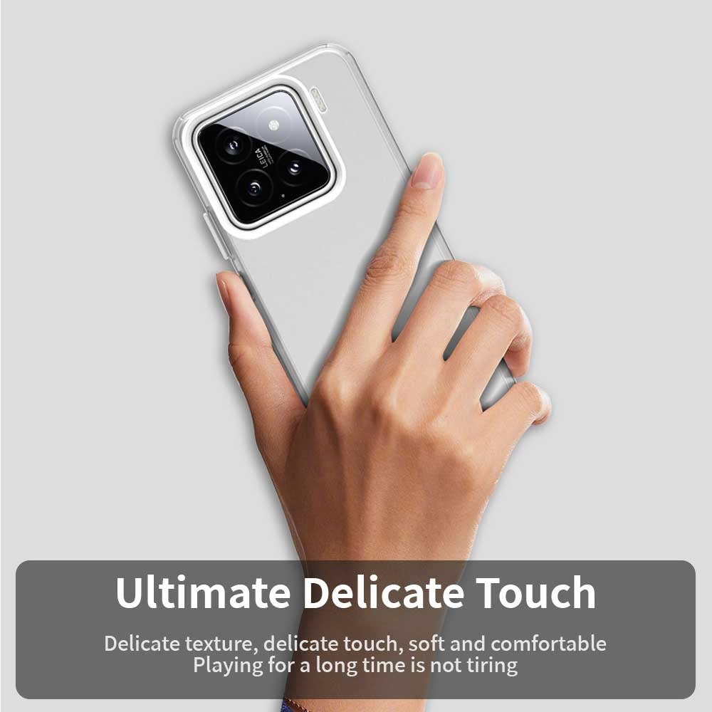 For Xiaomi 15 Pro Candy PC Hybrid TPU Shockproof Phone Case(White)