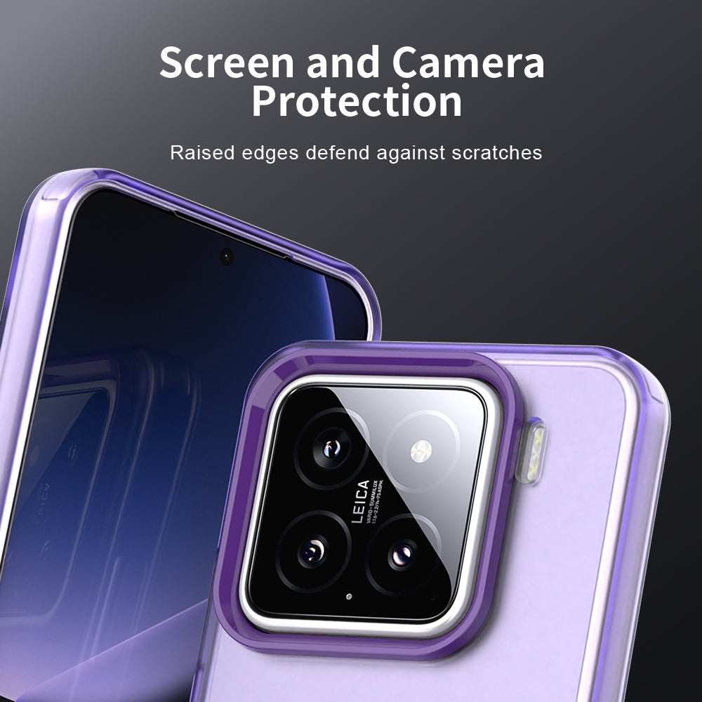 For Xiaomi 15 Candy PC Hybrid TPU Shockproof Phone Case(Purple)