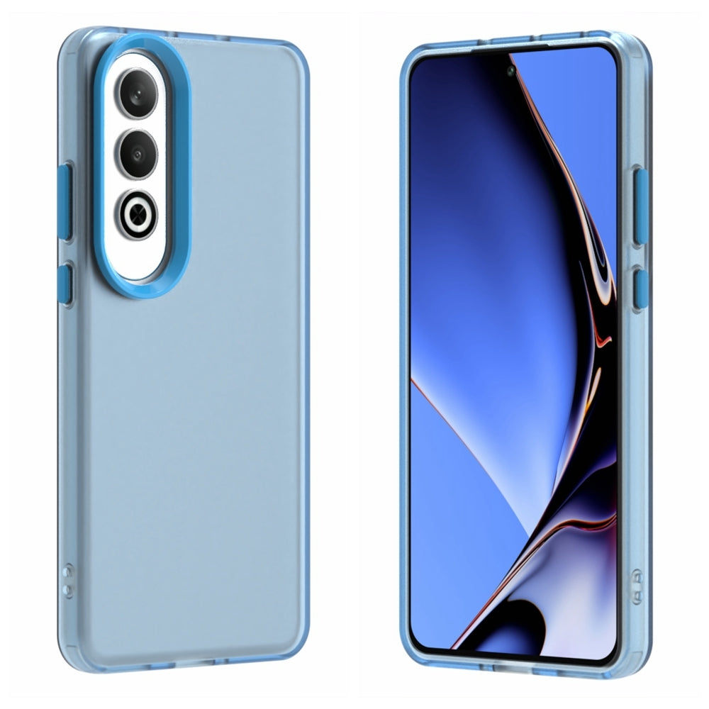 For OPPO K12 5G Candy PC Hybrid TPU Shockproof Phone Case(Blue)