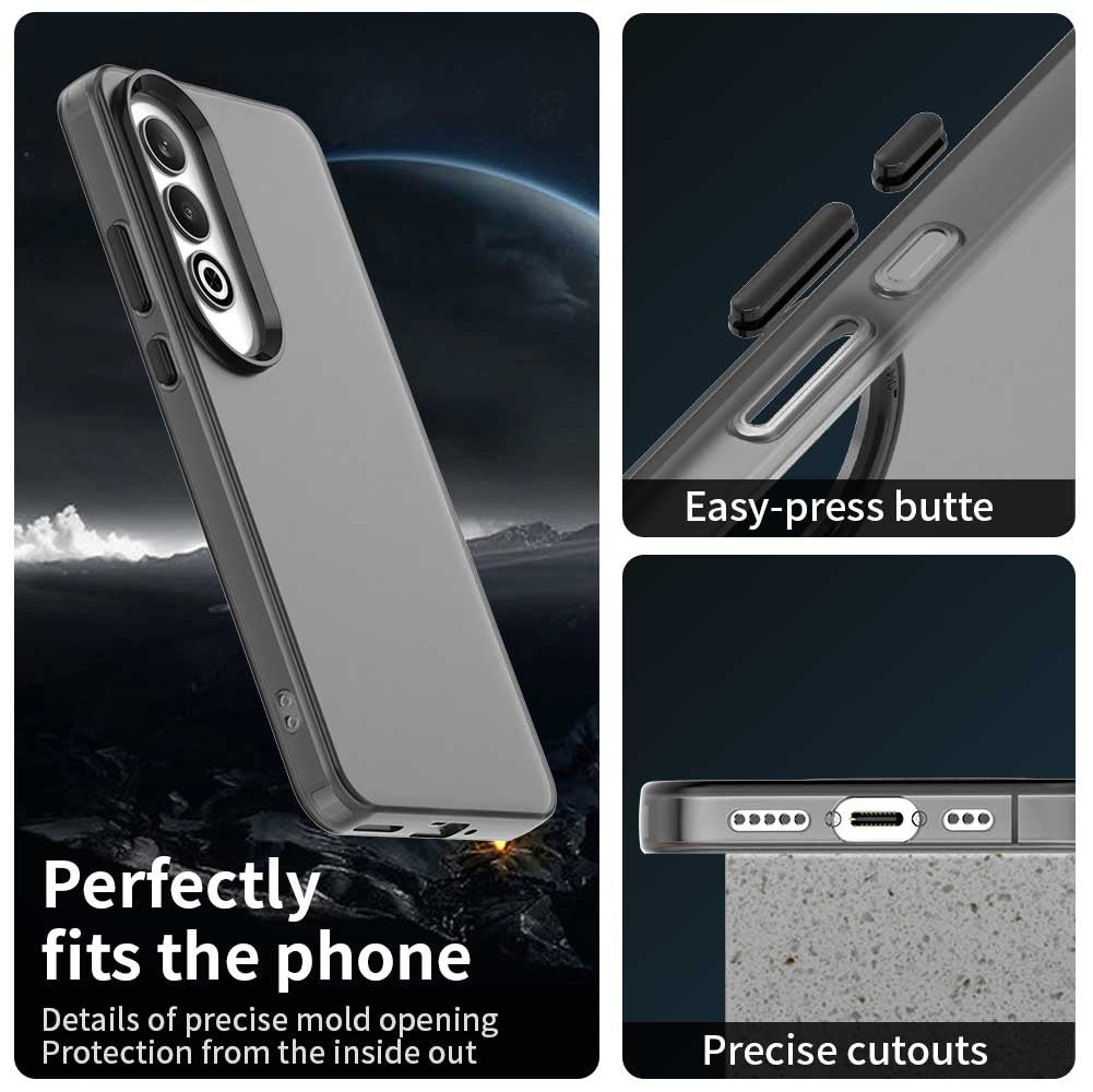 For OPPO K12 Plus Candy PC Hybrid TPU Shockproof Phone Case(Black)