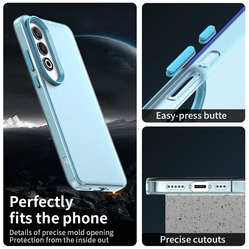 For OPPO K12 Plus Candy PC Hybrid TPU Shockproof Phone Case(Blue)