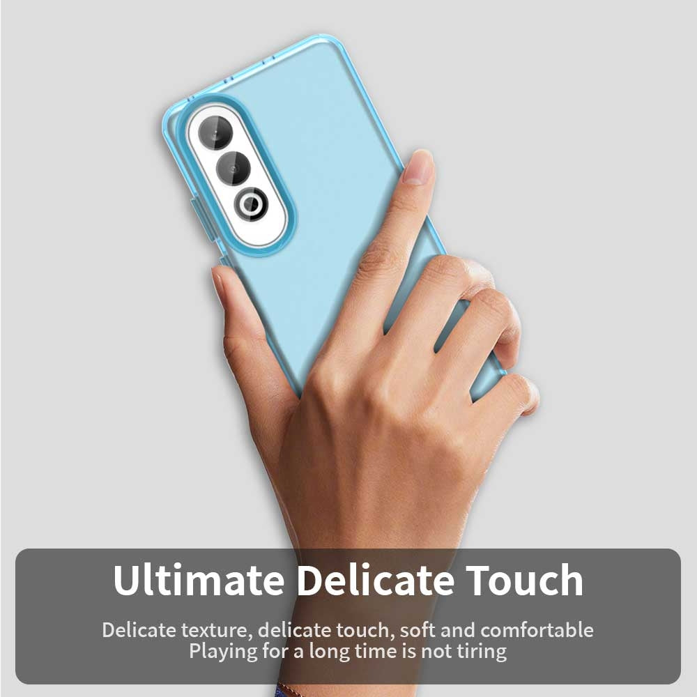 For OPPO K12 Plus Candy PC Hybrid TPU Shockproof Phone Case(Blue)