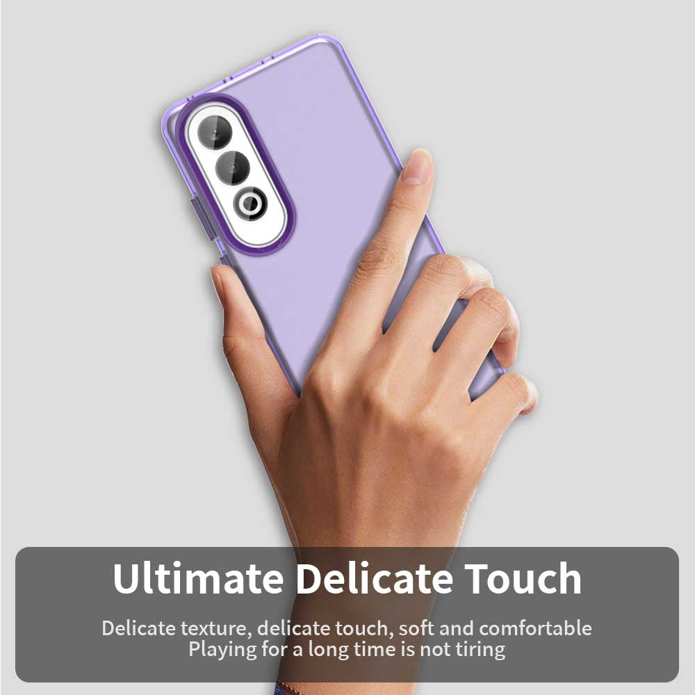 For OPPO K12 Plus Candy PC Hybrid TPU Shockproof Phone Case(Purple)