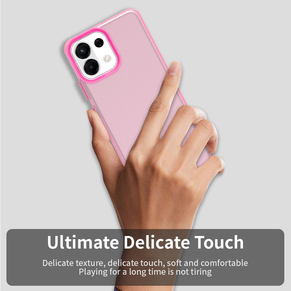 For OPPO K13 5G Candy PC Hybrid TPU Shockproof Phone Case(Red)