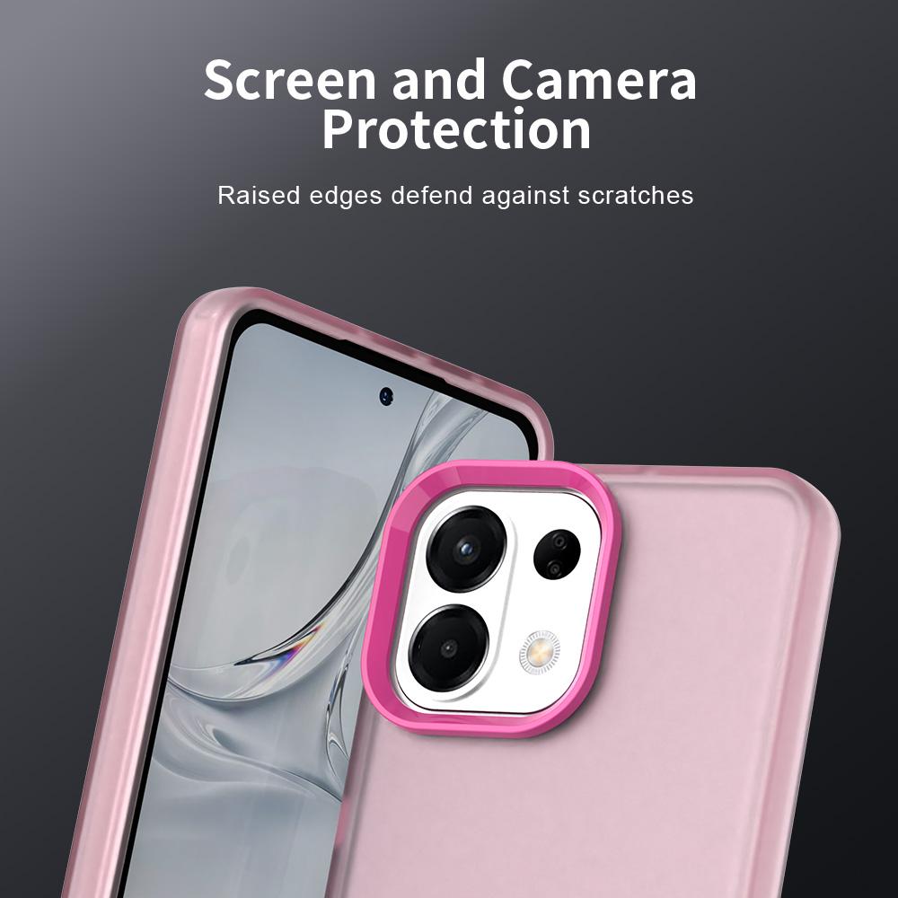 For OPPO K13 5G Candy PC Hybrid TPU Shockproof Phone Case(Red)