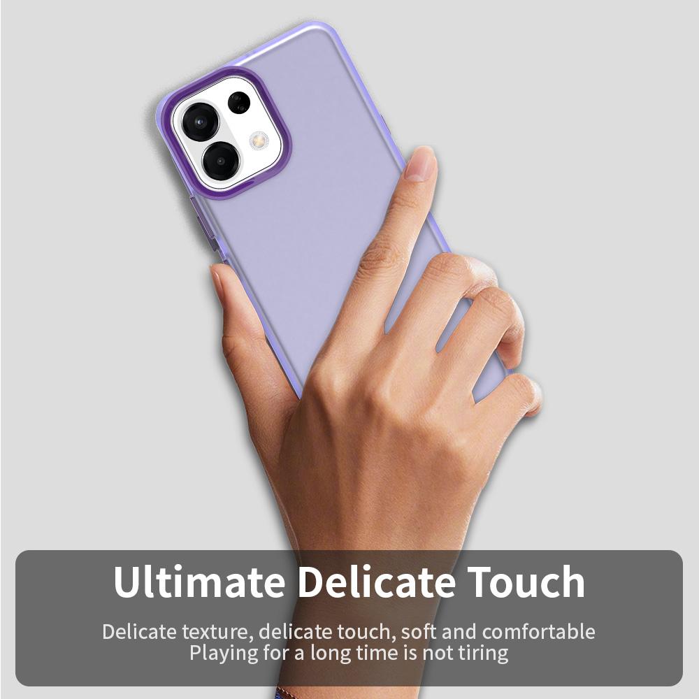 For OPPO K13 5G Candy PC Hybrid TPU Shockproof Phone Case(Purple)