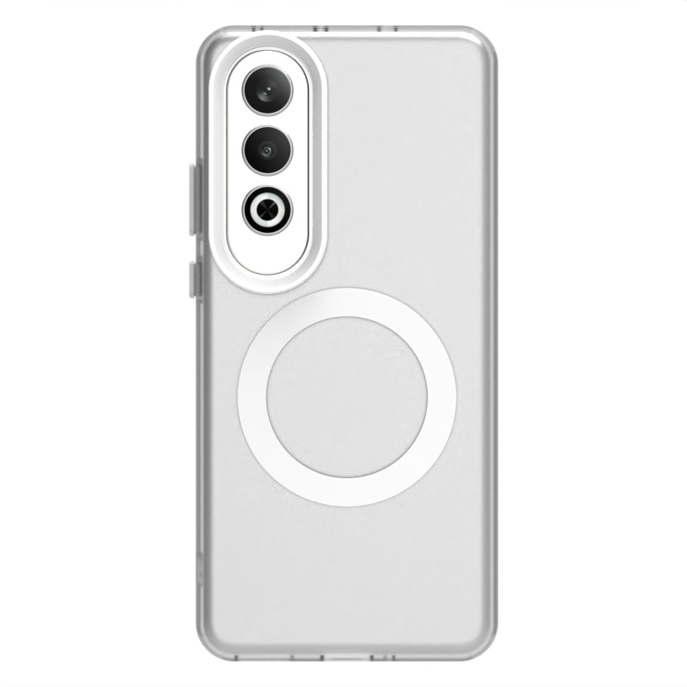 For OPPO K12 5G Candy Magsafe PC Hybrid TPU Phone Case(White)