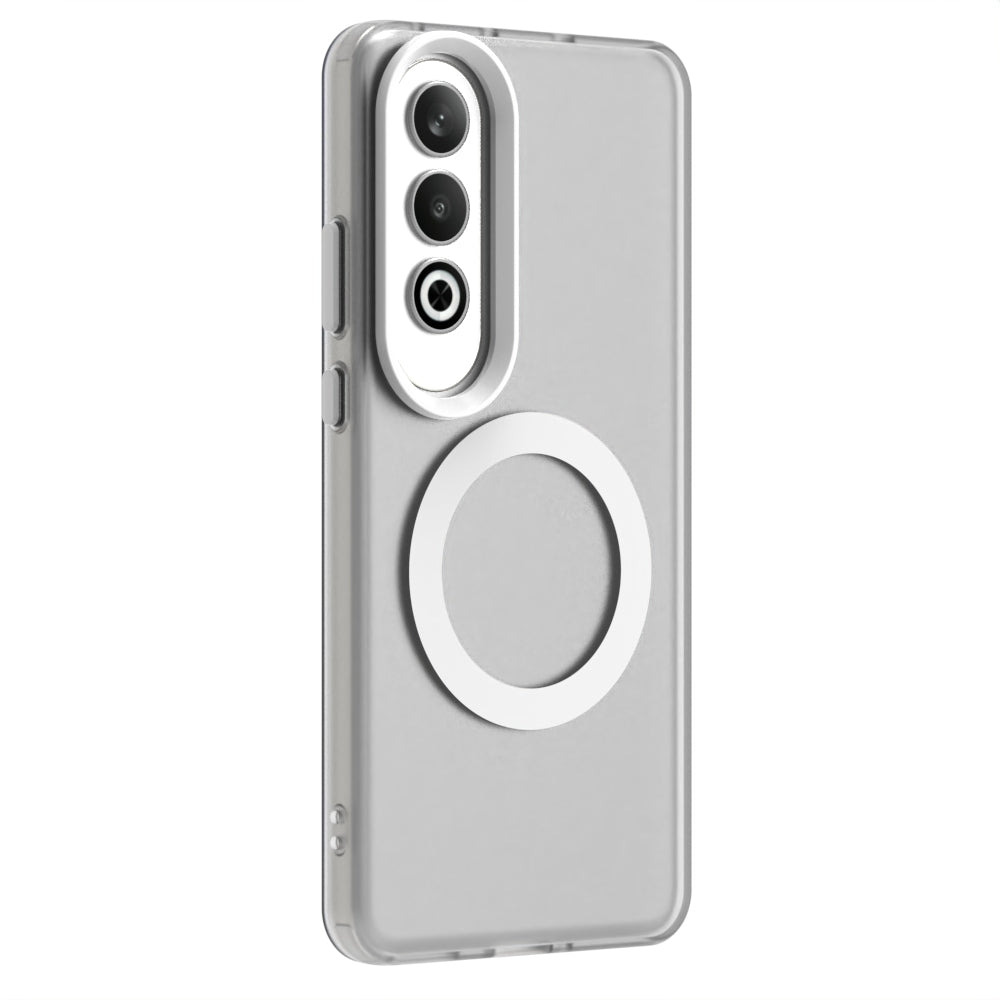 For OPPO K12 5G Candy Magsafe PC Hybrid TPU Phone Case(White)