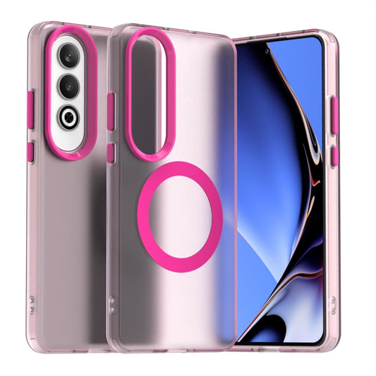 For OPPO K12 5G Candy Magsafe PC Hybrid TPU Phone Case(Red)