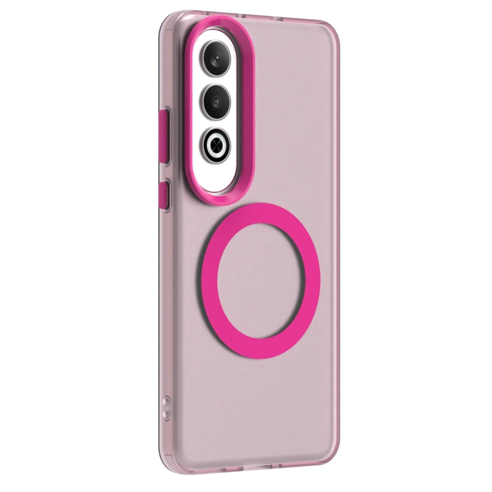 For OPPO K12 5G Candy Magsafe PC Hybrid TPU Phone Case(Red)