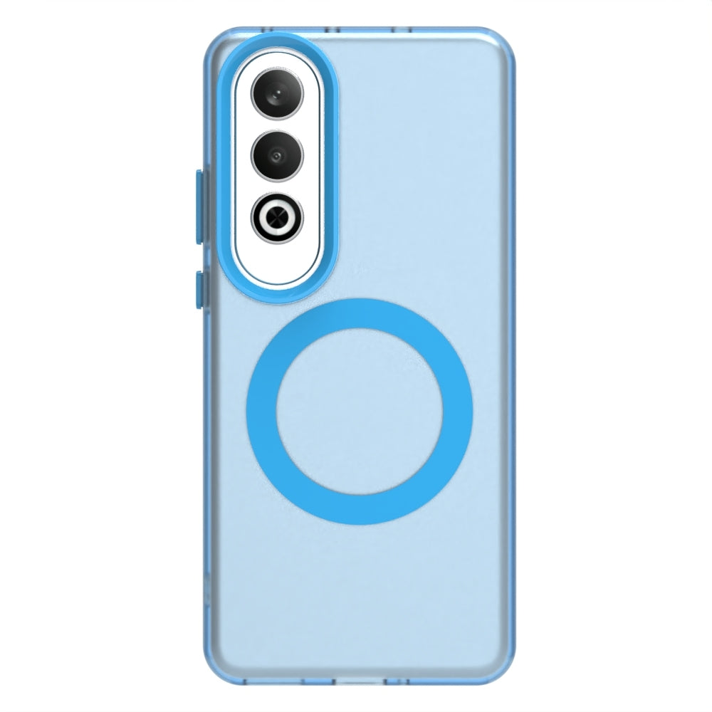 For OPPO K12 5G Candy Magsafe PC Hybrid TPU Phone Case(Blue)