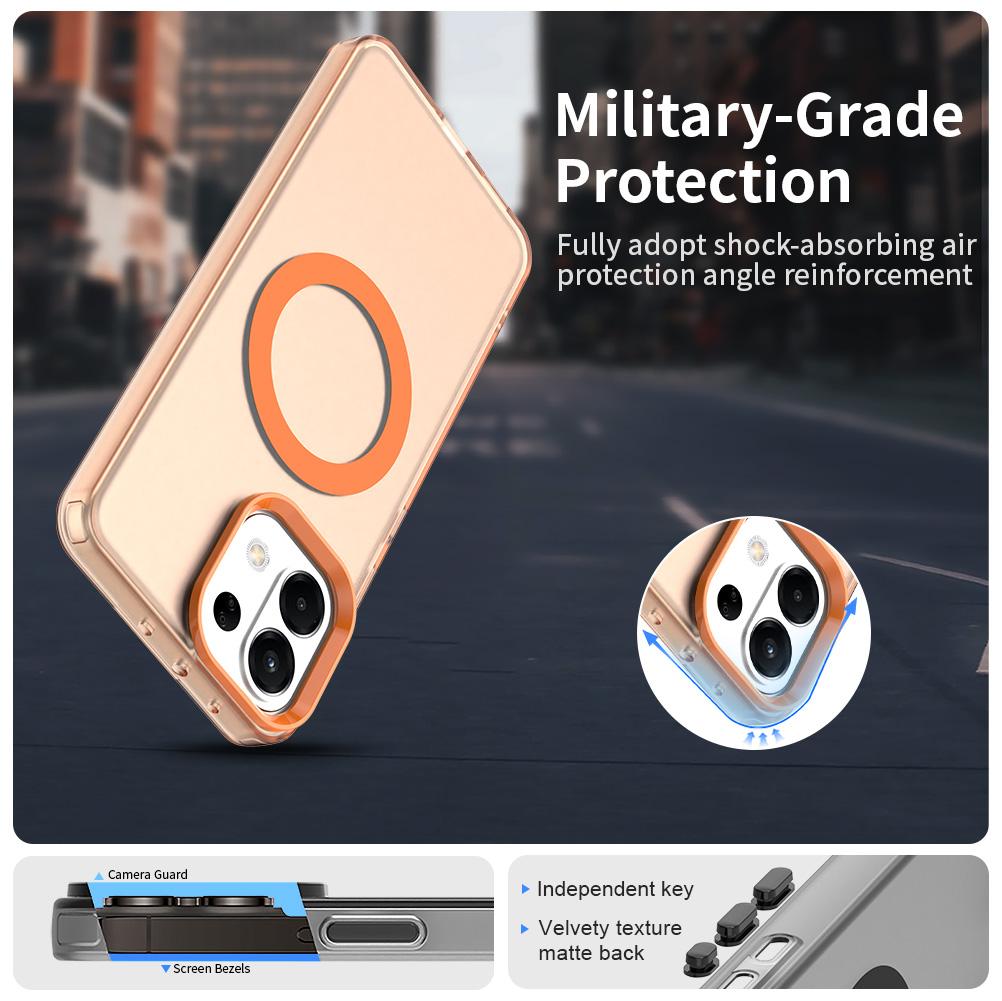 For OPPO K13 5G Candy Magsafe PC Hybrid TPU Phone Case(Orange)