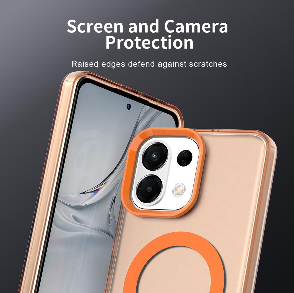For OPPO K13 5G Candy Magsafe PC Hybrid TPU Phone Case(Orange)