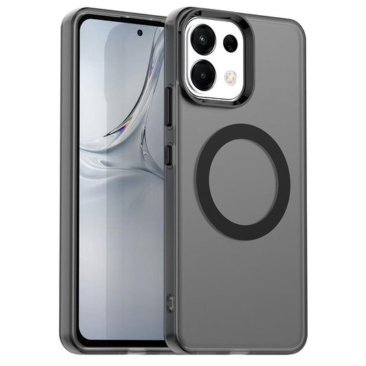 For OPPO K13 5G Candy Magsafe PC Hybrid TPU Phone Case(Black)