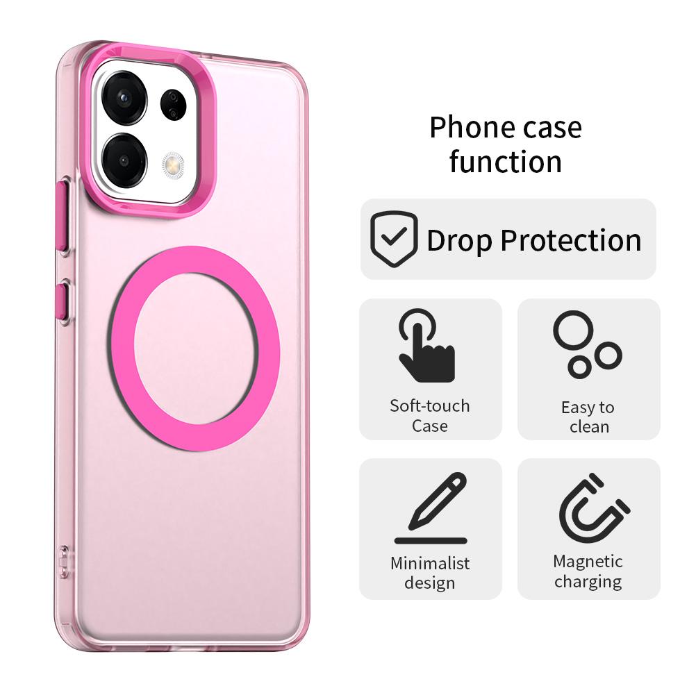 For OPPO K13 5G Candy Magsafe PC Hybrid TPU Phone Case(Red)